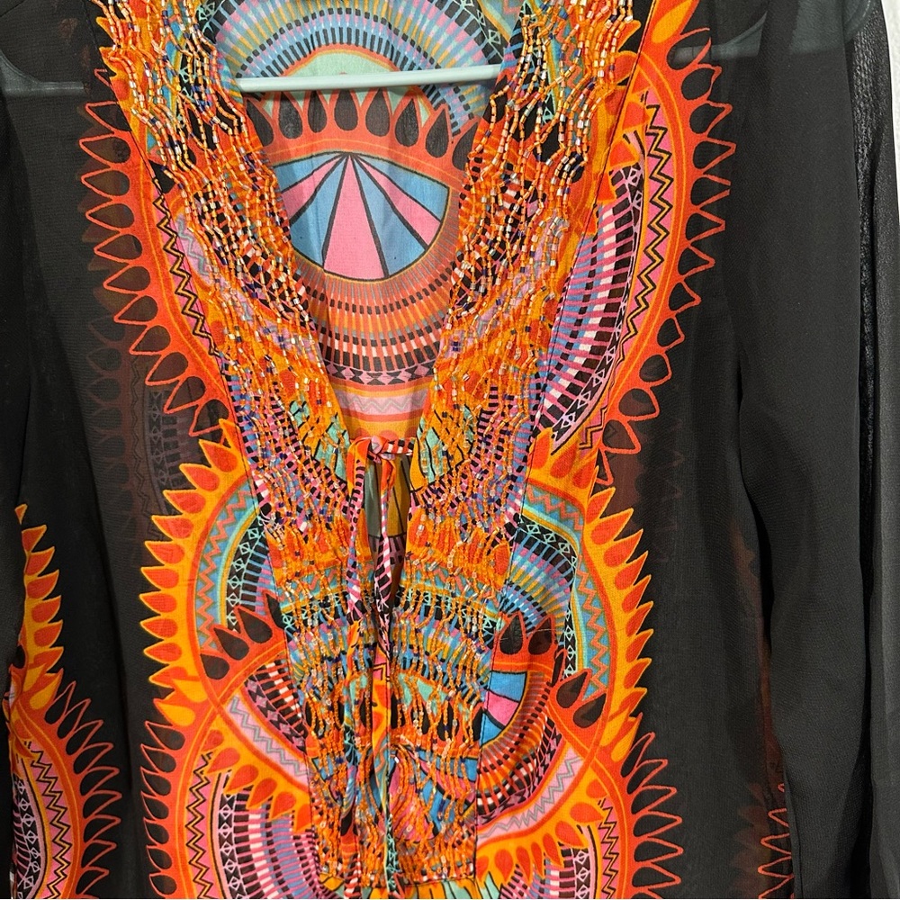 Raviya beaded tunic size small - Picture 5 of 6